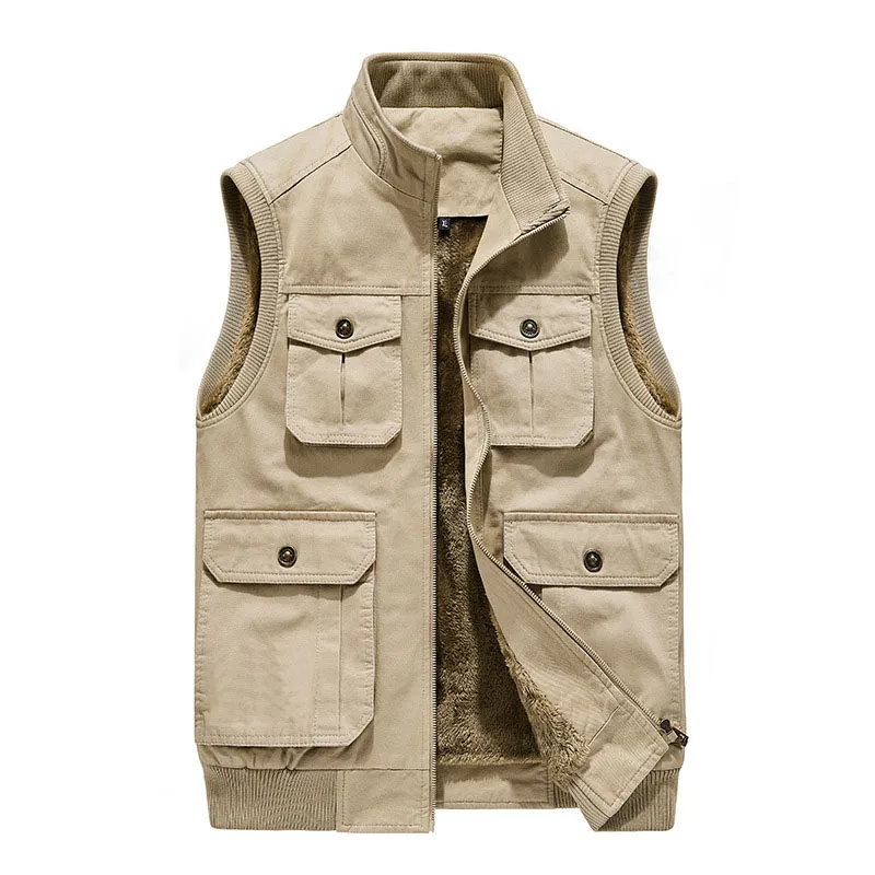 

Autumn Winter Men Clothing Vest Jacket Mens Male Cotton Waistcoat Men Vests Hommes Veste Winter Warm Sleeveless Jackets MY243