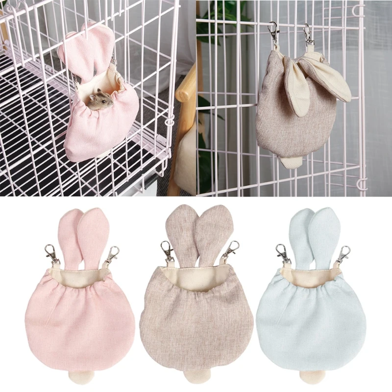 

Small Pets Sleeping Bag Hamster Hammock Sugar Gliders Rat Nest Cage Hanging Bed Small Animal Housing Pocket Bed Swing Cage Toy