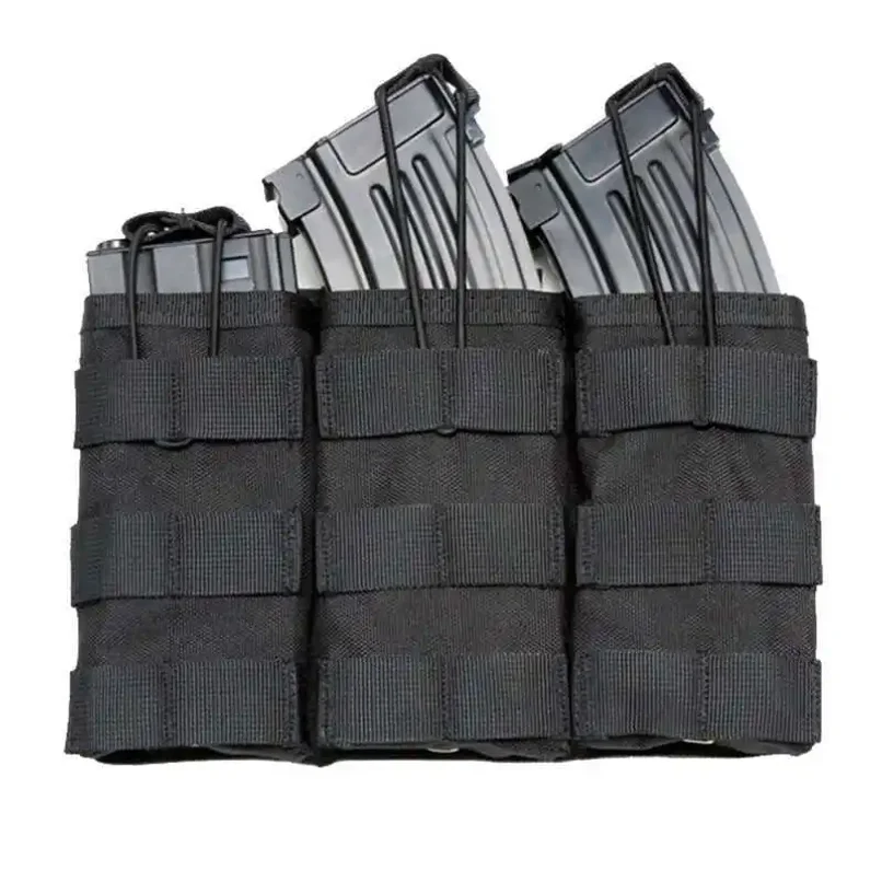 Фото Тактические подсумки Molle для одного, двух и трех магазинов, для страйкбола, AK 7.62, 5.56 мм, M4, сумка для магазинов, тактическое снаряжение, аксессуары для охоты №5