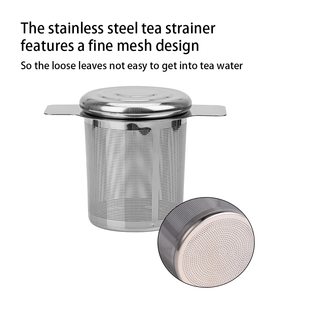 

Tea Infuser with Lid Filter Leaf Strainer Teapot Drinking Hanging