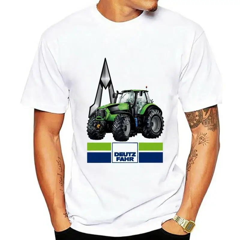 

Deutz Fahr Тракторная мужская белая футболка (1)