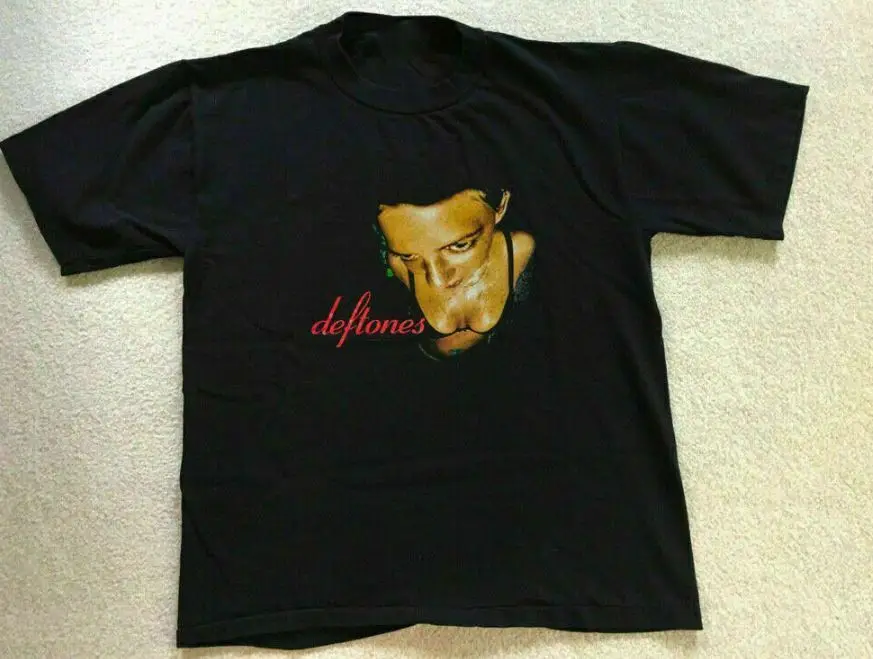 Мужская черная футболка из 1998 хлопка New Deftones Around The Fur S 2345XL