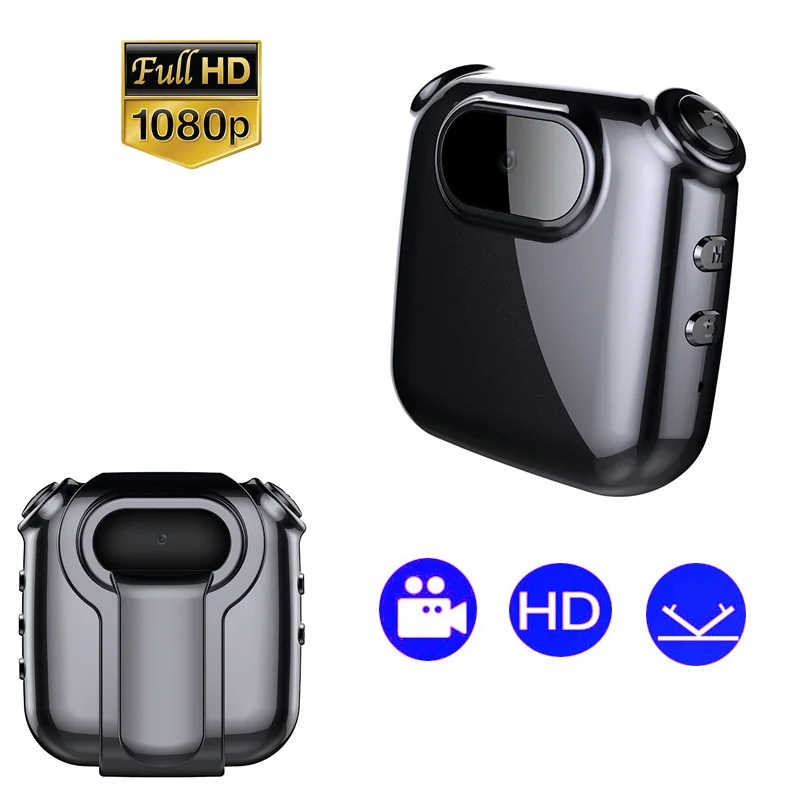 

New FHD HD 1080P Display Mini Camera Compact Body Cam Design Clip Ring Portable DV Recorder Video voice photo recorder