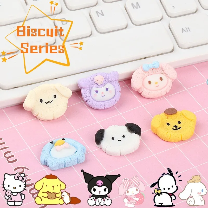 

Hellokitty Kuromi Melody бисквитные серии Kawaii Diy Искусственные аксессуары для волос