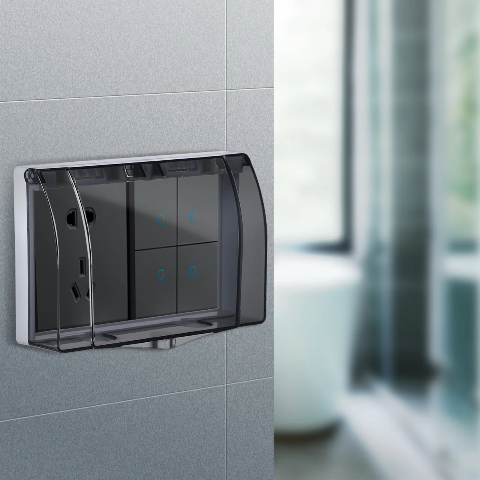 Электрическая коробка водонепроницаемая крышка розетки для ребенка наружная