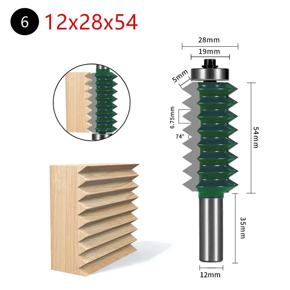 12 мм хвостовик с несколькими зубьями, твердосплавная фреза, деревообрабатывающая фреза для дерева, торцевая фреза, концевая фреза, инструменты
