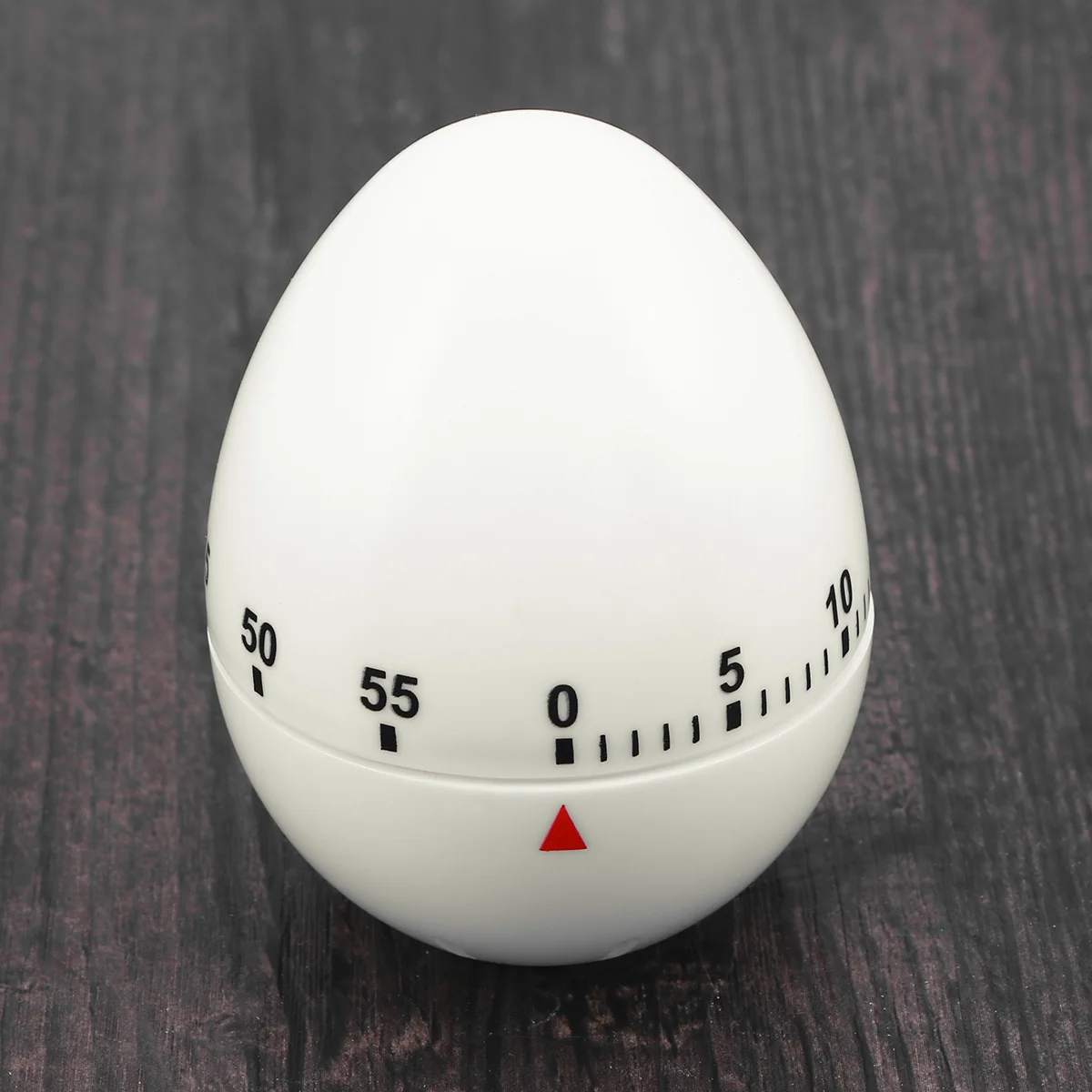 

Egg Shape Mechanical Rotate Timer Household Countdown Timer Manual Cooking Timekeeper Kitchen Reminder (White)