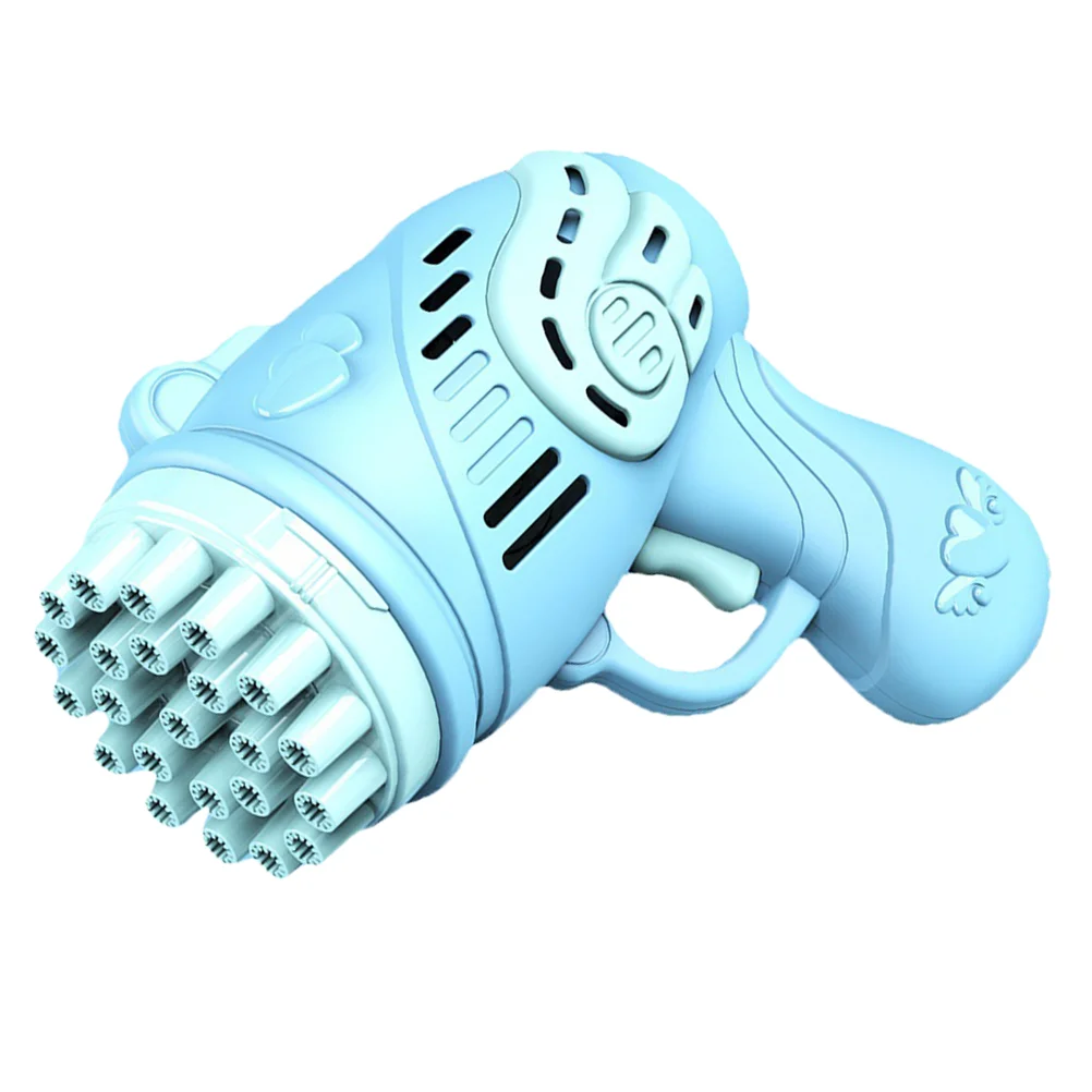 

Children Electric Bubble Maker 23 Hole Gatling Bubble Machine Bubble Shooter