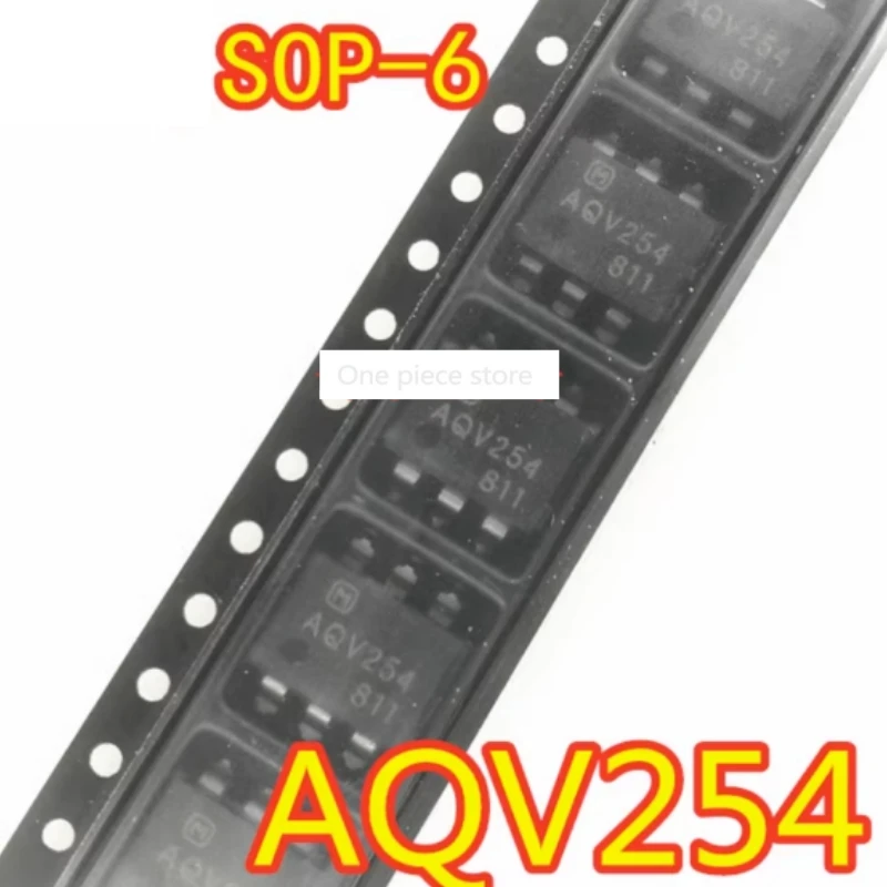 Фотоэлектрический Соединительный изолятор AQV254 SMD SOP-6, твердотельное реле, 1 шт.