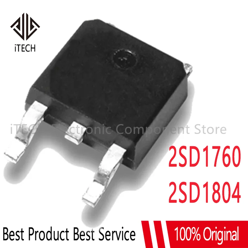 

5pcs 2SD1760Q TO252 2SD1760 TO-252 D1760 SOT Transistors 2SD1804 D1804