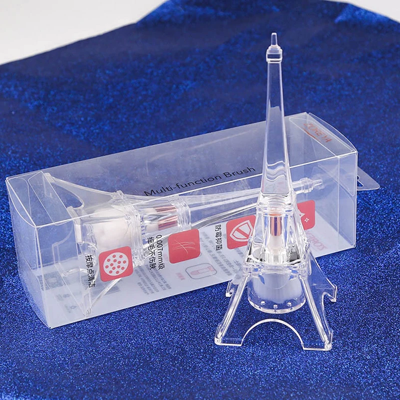 

Zoerya Eiffel Tower 2 in 1 Makeup Brush 1pcs face brush eyebrow brush
