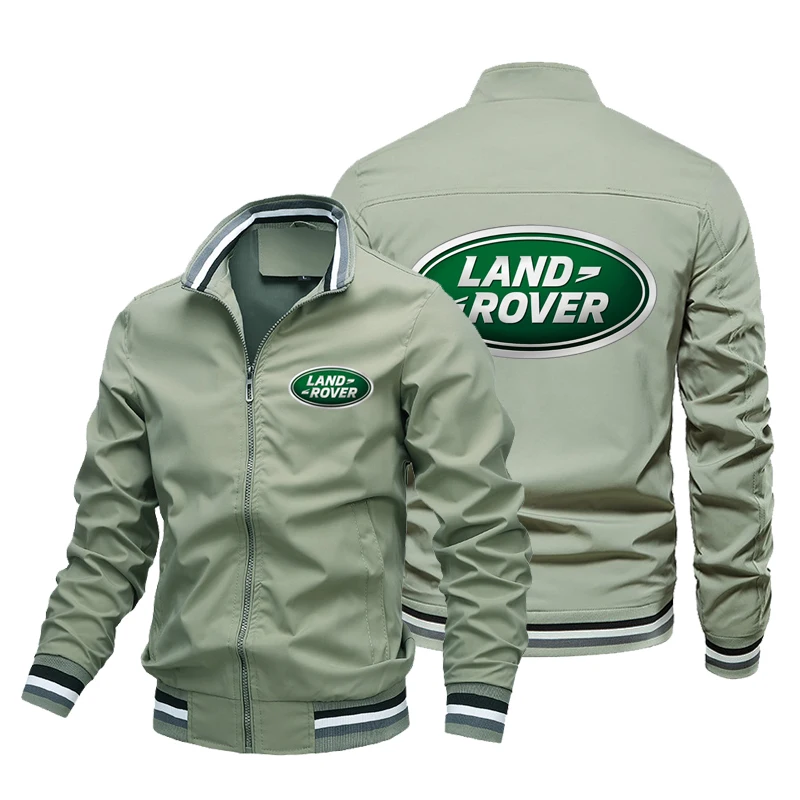 

2023 New Explosive men's Land Rover Car Logo Jacket Fashion Slim Casual Aviator Jacket Off-road Motorcycle Racing men's Custom