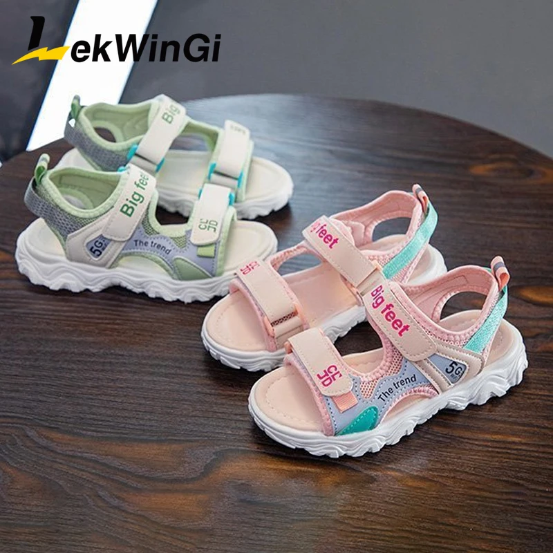 

Size 26-37 Sandals for Girls Unisex Beach Soft Sandals Lightweight and Wear-resistant Summer Children Boys andalias para niños