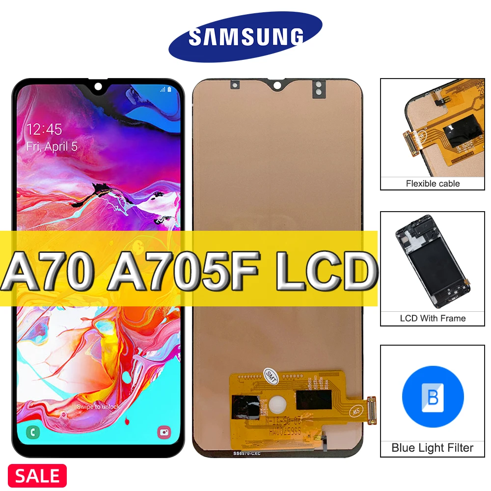 

100% Tested A70 6.7" LCD Display For Samsung Galaxy A70 A705 A705F SM-A705MN LCD Display Touch Screen Digitizer Assembly