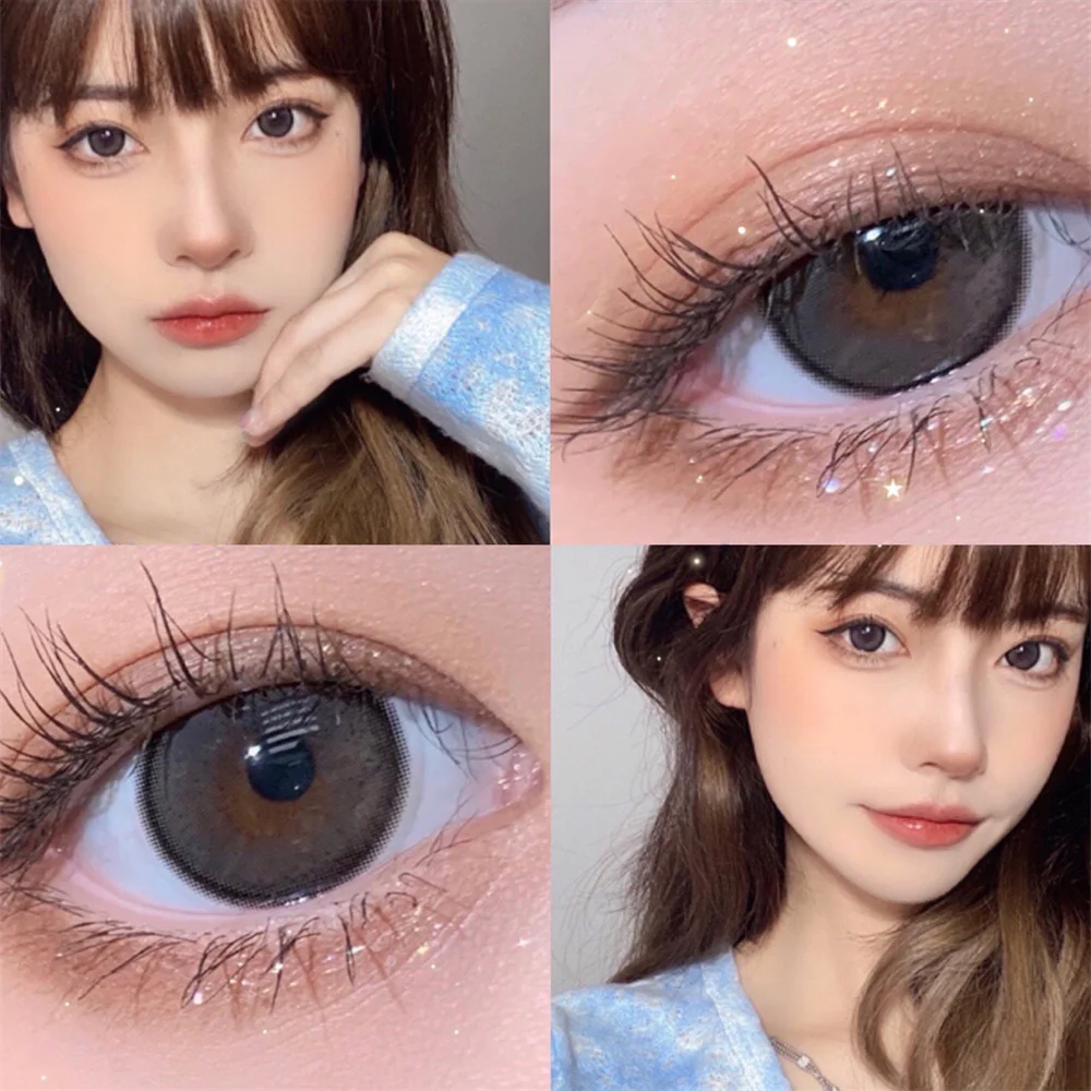 Xiaoheichai черные цветные контактные линзы для глаз макияж маленькая красивая зрачка