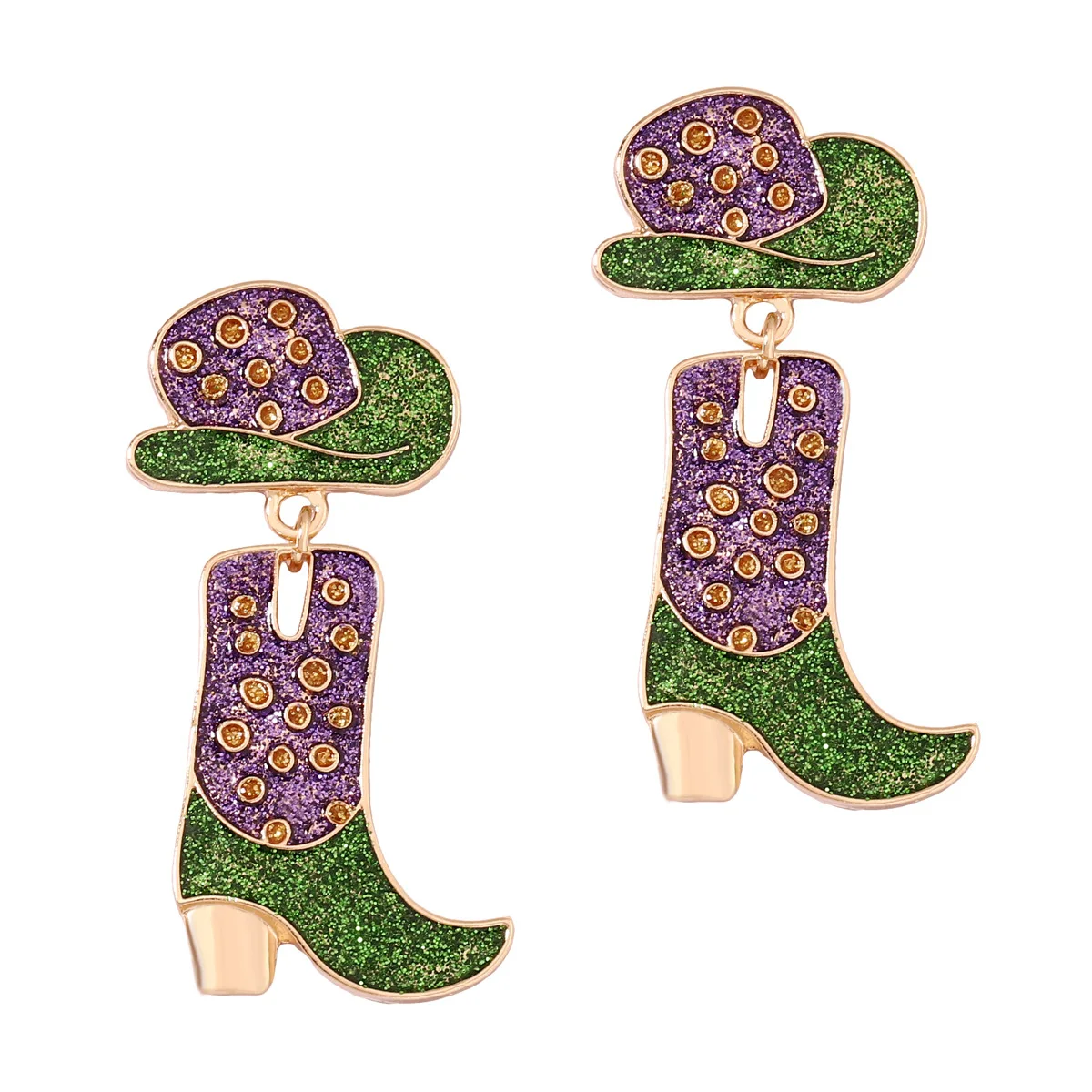 Темпераментные Роскошные красочные серьги в форме обуви для женщин ювелирные