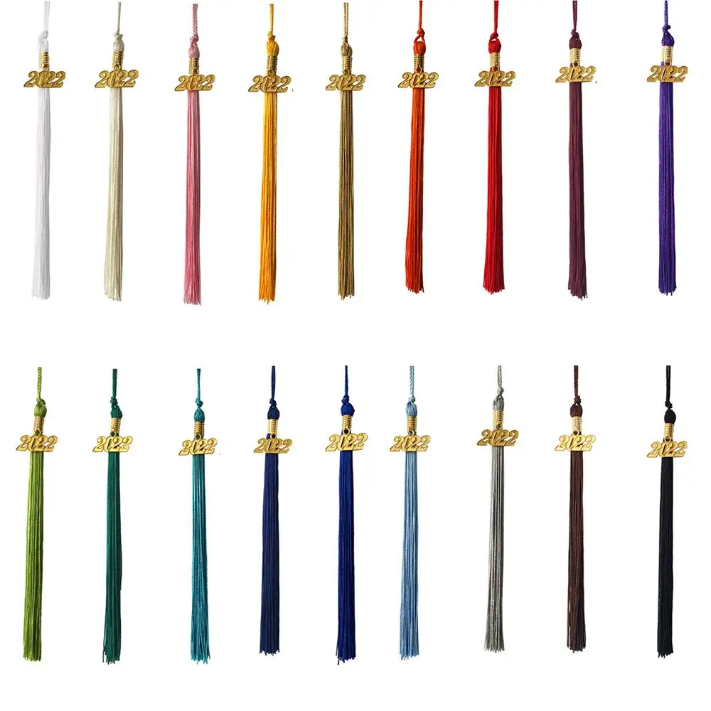 

Ornaments Pure Color DIY Crafts Uniforms Accessories Academic Tassel Graduation Cap Hanging 2022 Charm Pendant