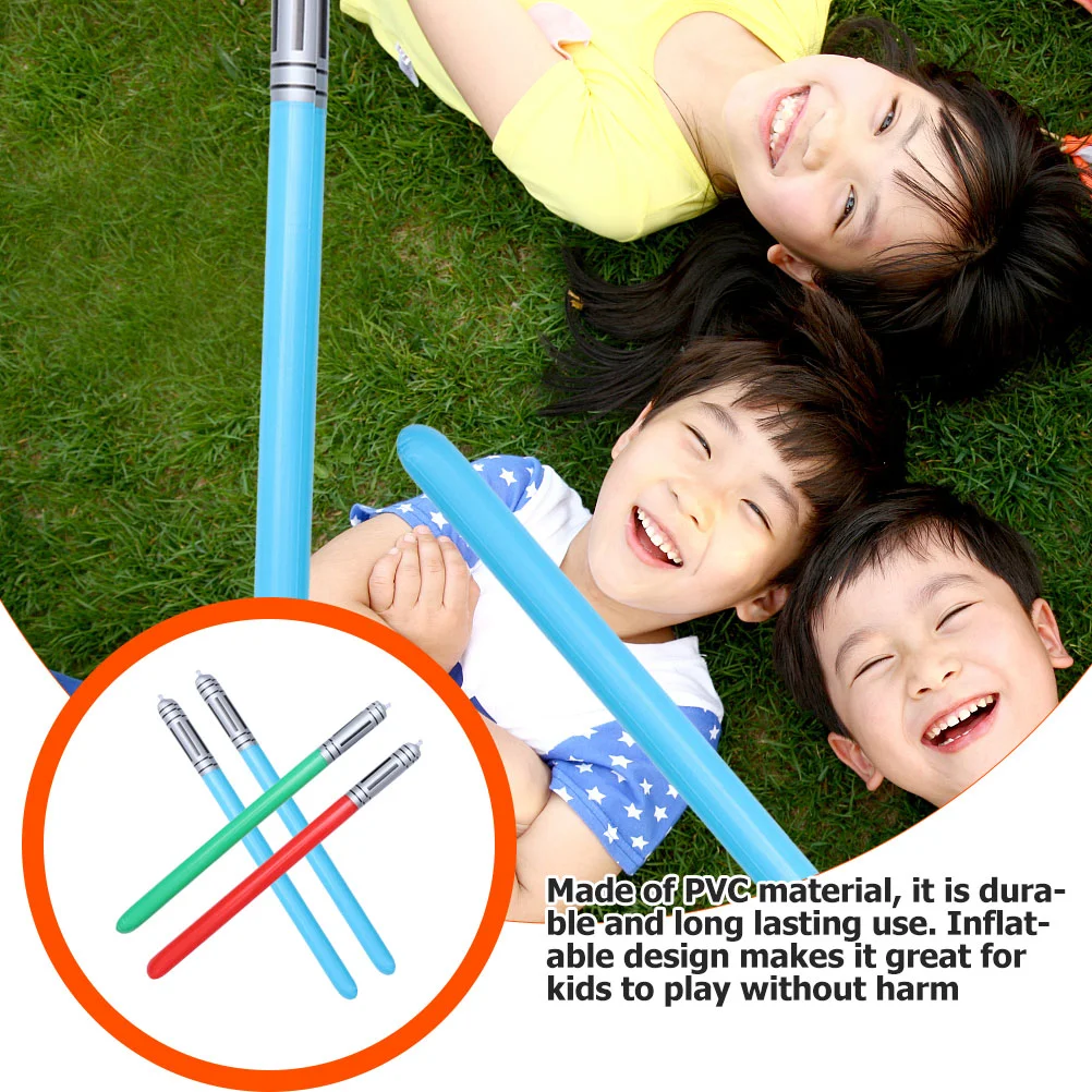 4 шт. надувной световой меч из ПВХ игрушка-палка детские игрушки детский реквизит
