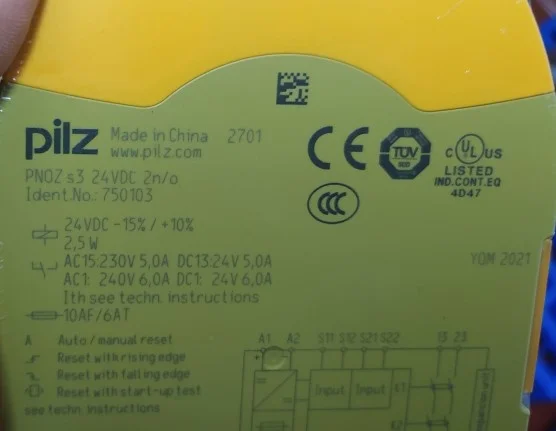 PNOZ S3C S3 серийный номер 751103 750103 новый оригинальный фотоэлемент