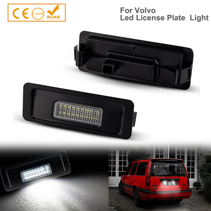 

2pcs Genuine For 2017-2020 Volvo S90 Led Rear Back License Plate Light Lamp Assembly OEM #:31446531