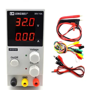 Блок питания K3210D с 4-значным дисплеем, 32 В, 10 А постоянного тока, регулируемый лабораторный мини-источник питания, регулятор напряжения 30 в, 10 А, улучшенный versio