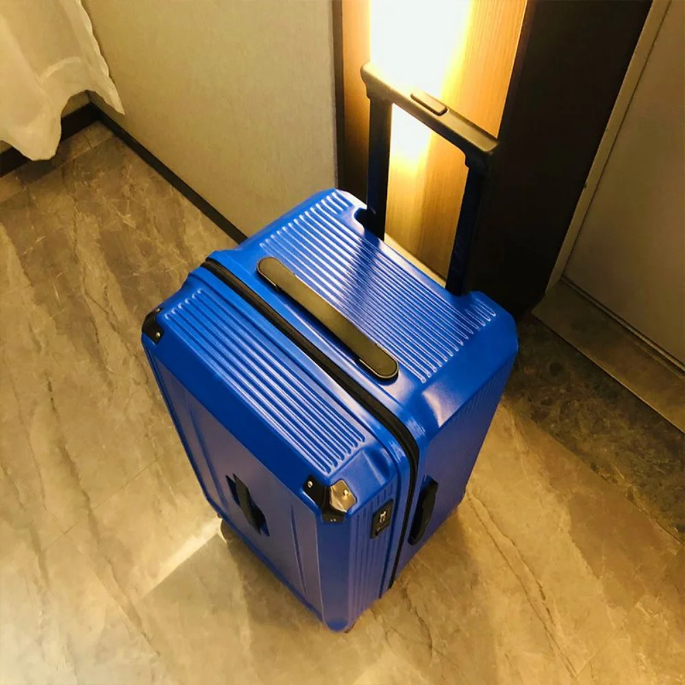 Luggage Fixed belt alloy travel suitcase Men's Business Rolling luggage on wheels trolley luggage Carry-Ons cabin suitcase