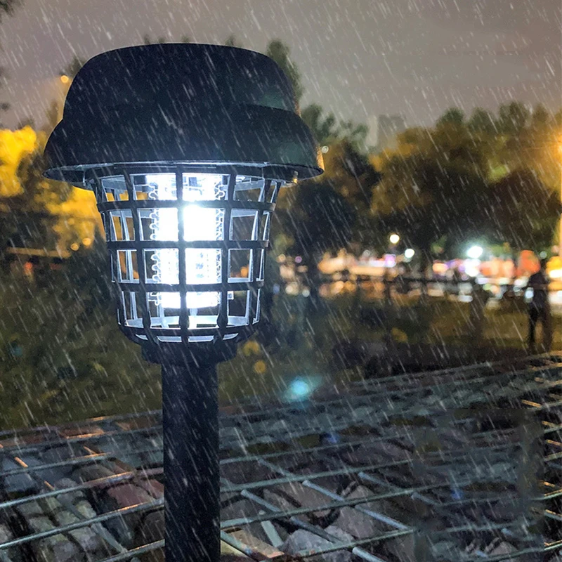 Ловушка для комаров на солнечной батарее садовый светильник газона Отпугиватель