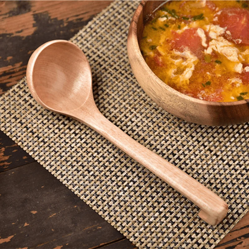 

1 шт., деревянная ложка с длинной ручкой и крючком