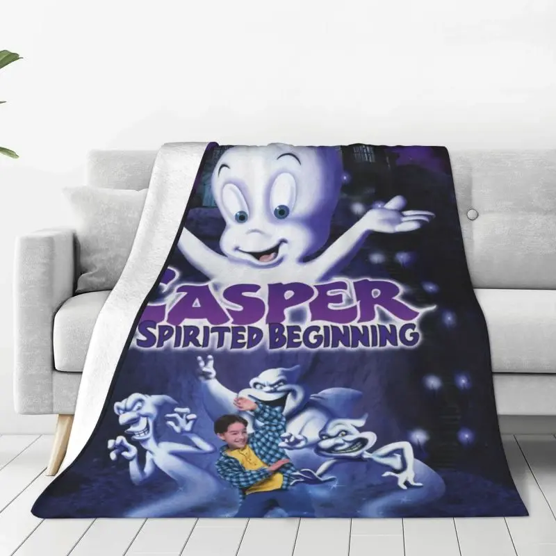 

Страшное одеяло из фильма Casper, теплое флисовое мягкое Фланелевое покрывало, s для спальни, дивана, машины, весна-осень