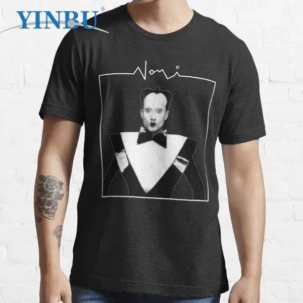 

Klaus nomi black Unisex YINBU brand 2023 new in t-shirt Top quality cotton Graphic Tee