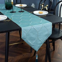 blue lantern table runner cotton linen table runner moroccan geometric farmhouse table dresser scarves for kitchen dinner party