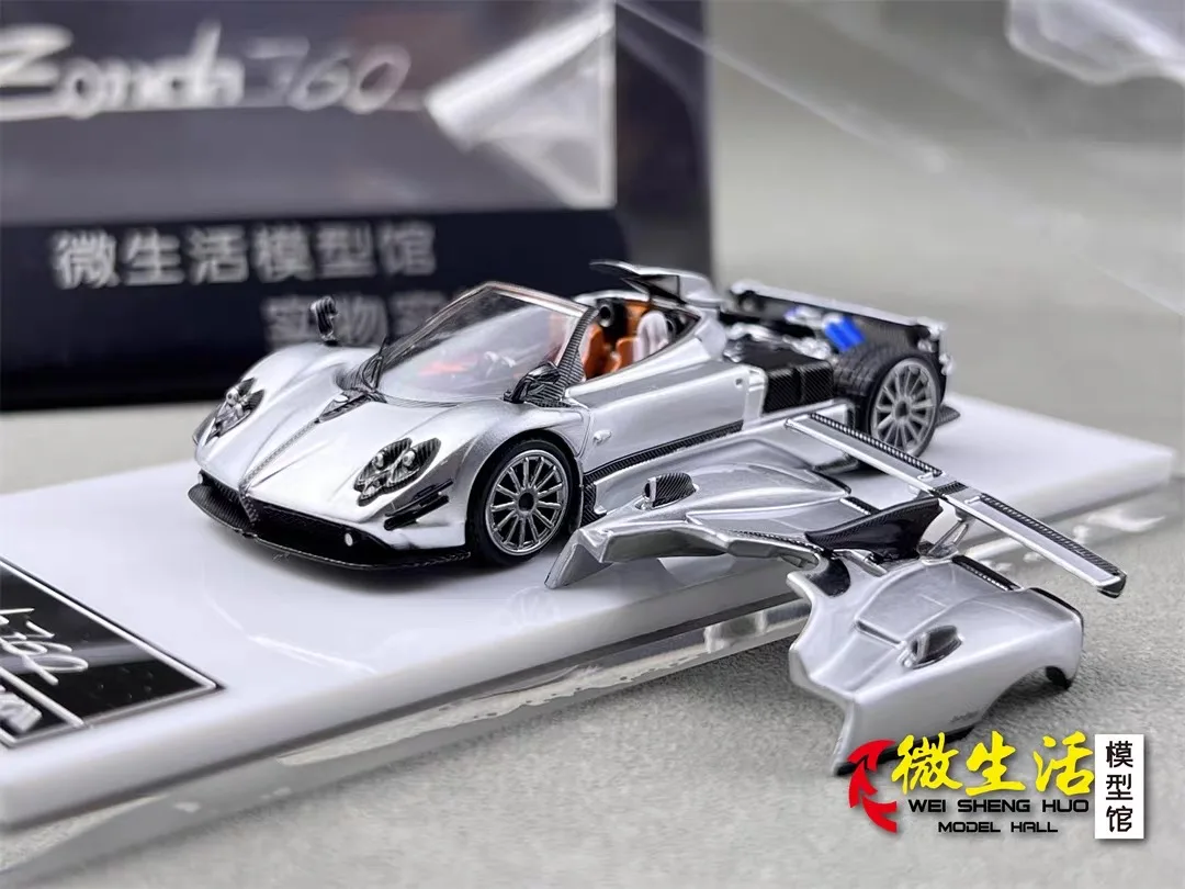 Фото HKM Премиум 1/64 Zonda 760, игрушки, модель автомобиля, классика, ностальгия, подарки для взрослых, сувенир, статический дисплей №3