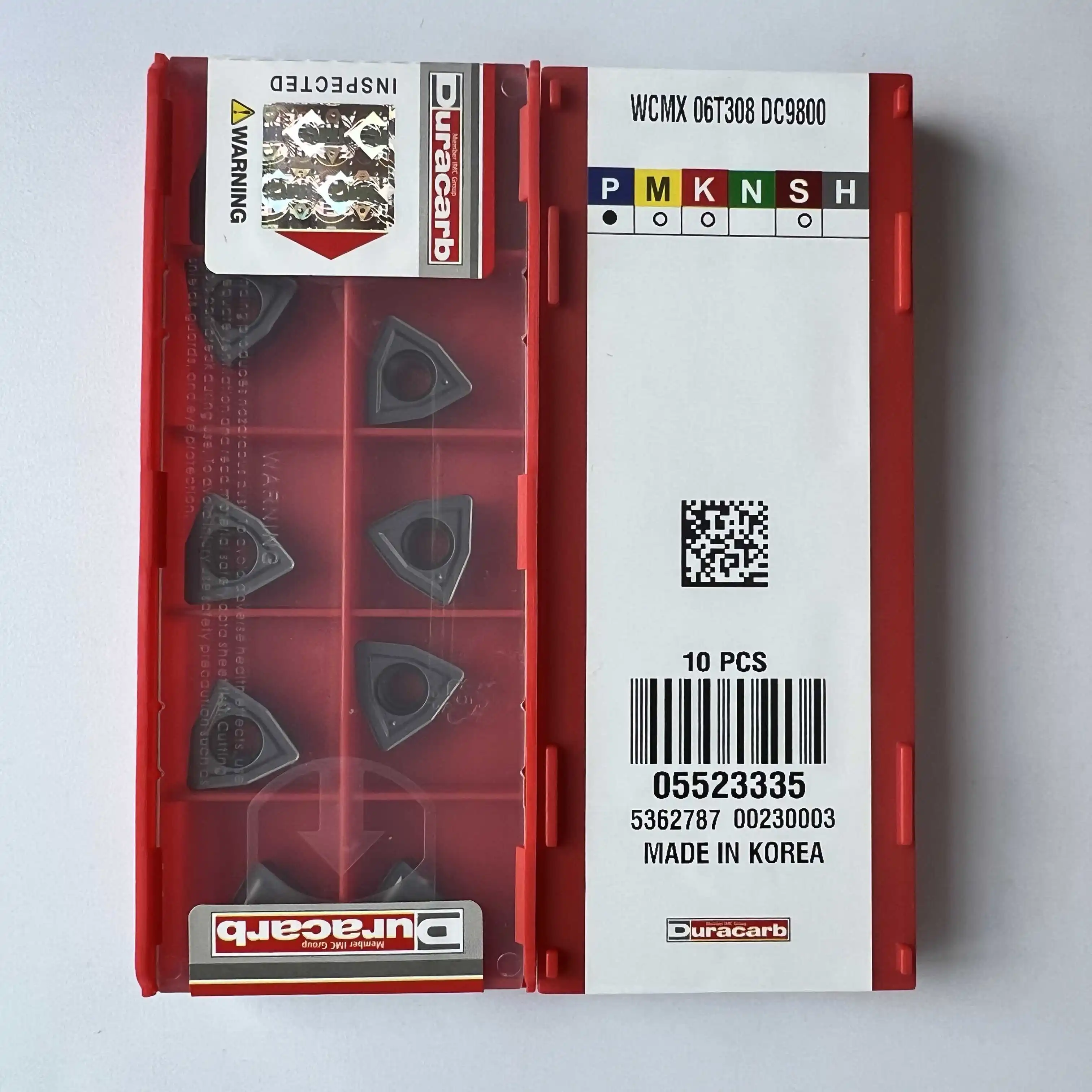 WCMX06T308 DC9800 / твердосплавное лезвие с ЧПУ 10 шт.