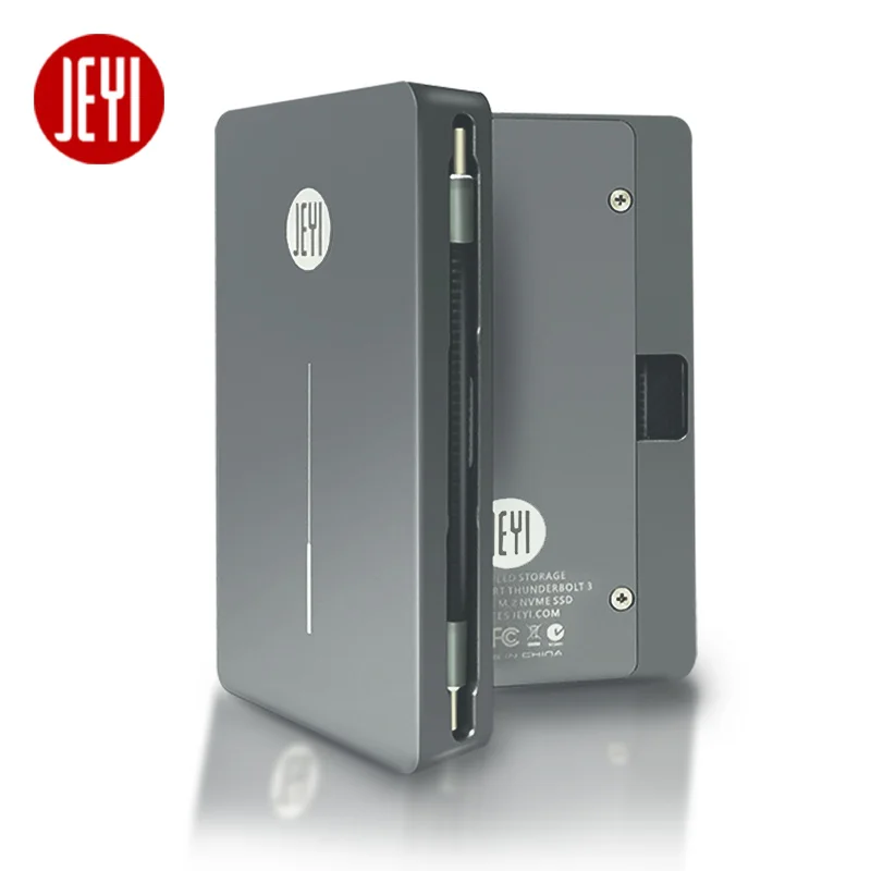 

JEYI Thunderbolt 3 m.2 Nvme Enclosure Mobile Box Case TO Aluminium TYPE C 3.1 m. 2 USB3.1 M.2 PCIE U.2 SSD Lurker-X4