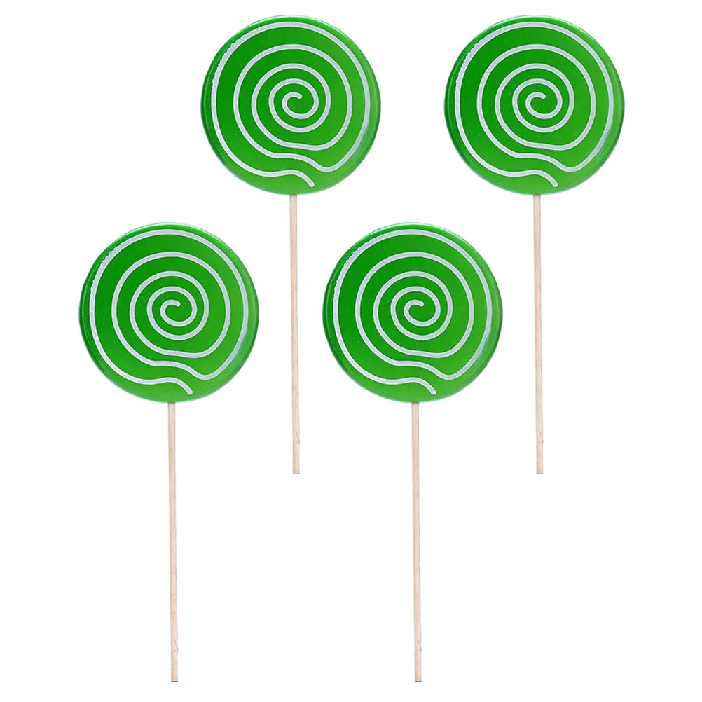 4 шт. имитация леденца поддельное украшение для еды конфетное рождественские