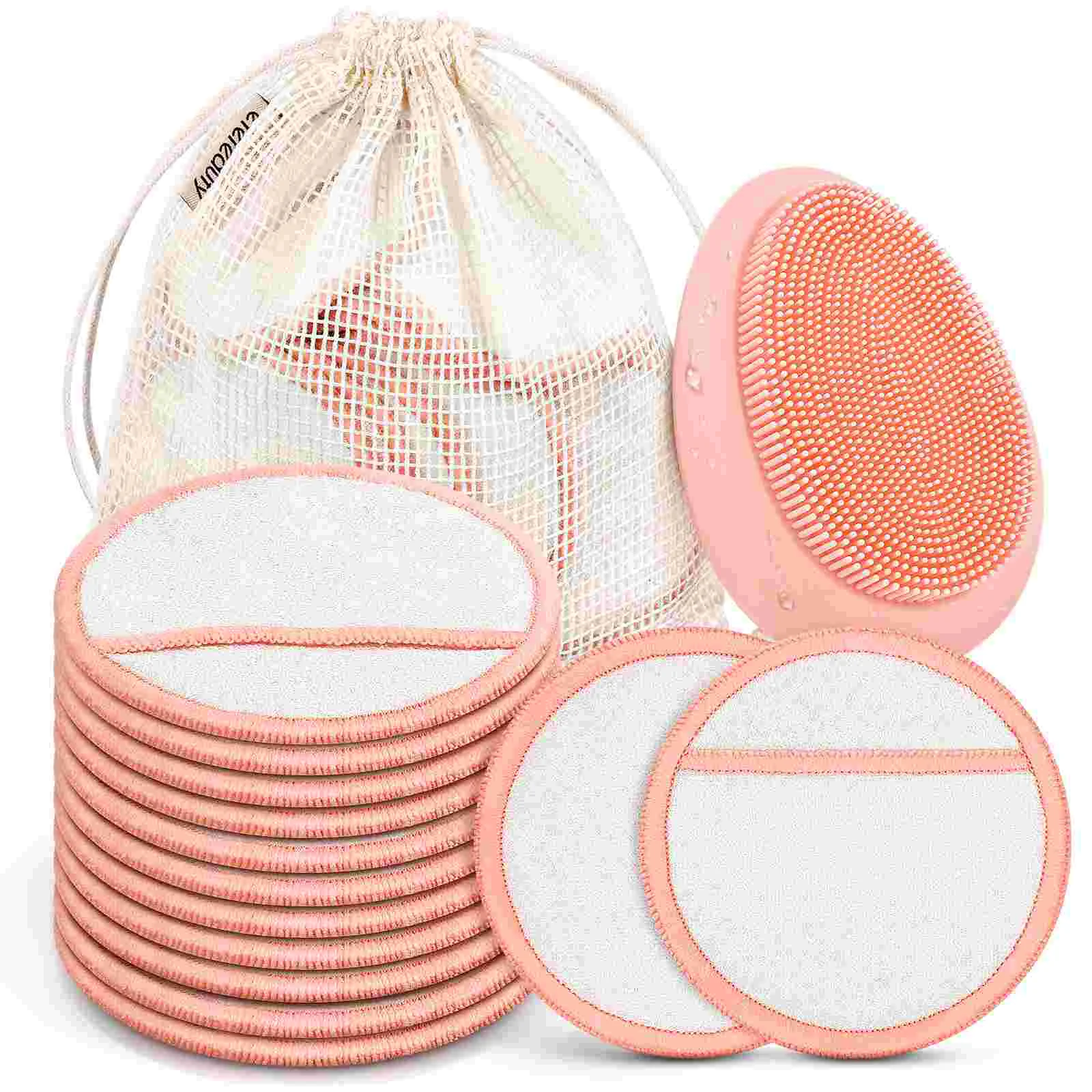 

ETEREAUTY Reusable Non-irritating Face Cleansing Pads Face Cleansing Tools Round Cleansing Pads for Cleansing