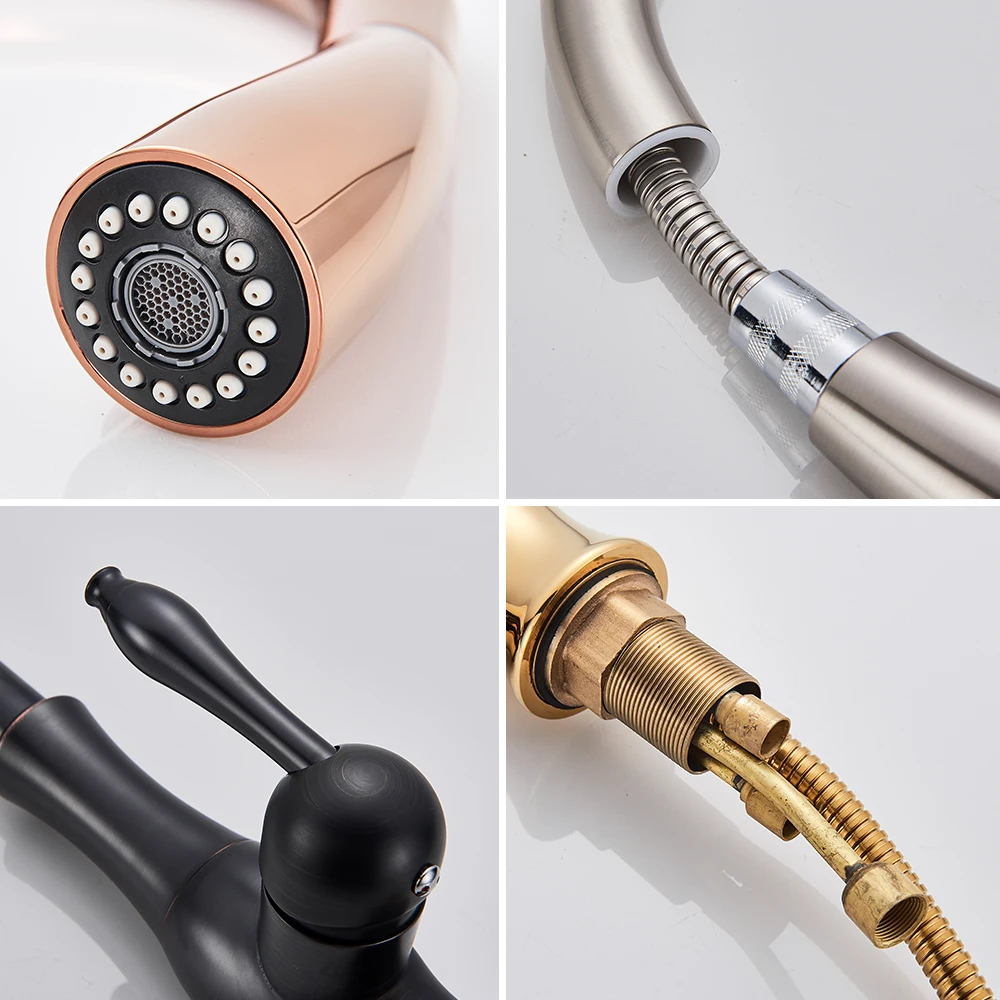 Выдвижной Смеситель для кухни с поворотом на 360 градусов