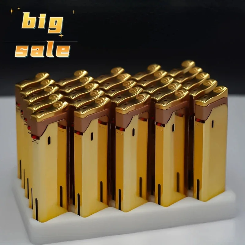 2024 металлическая ветрозащитная зажигалка спрей с красным пламенем мощные