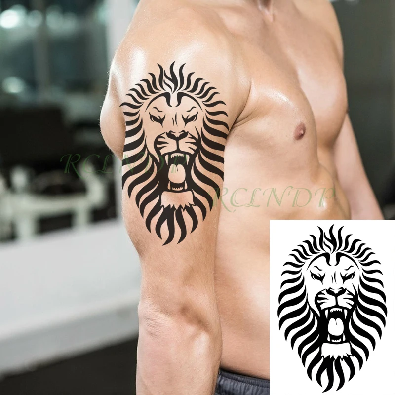 Waterproof Temporary Tattoo Sticker Broken Roman Clock Gear Big Size Body Art Flash Tatoo Fake Tatto Stickers for Girl Men Women |