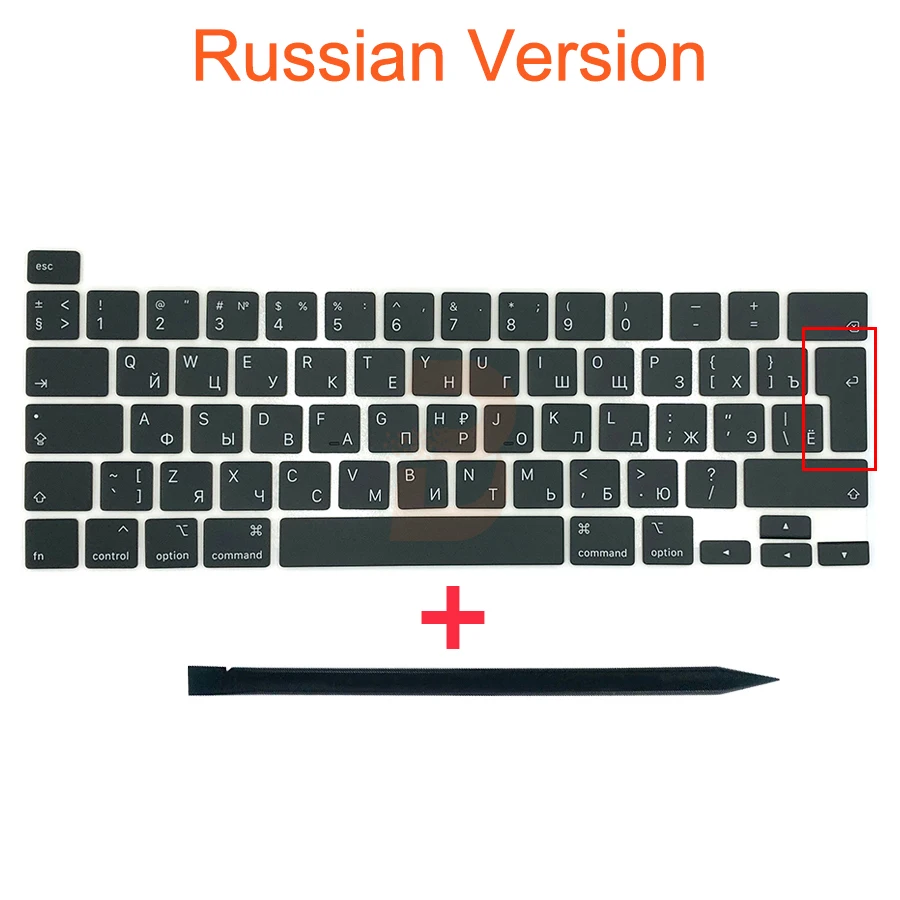 Клавиатура с русской раскладкой для Macbook Pro Retina клавиатура 13 и 16 дюймов A2251 A2289 A2141