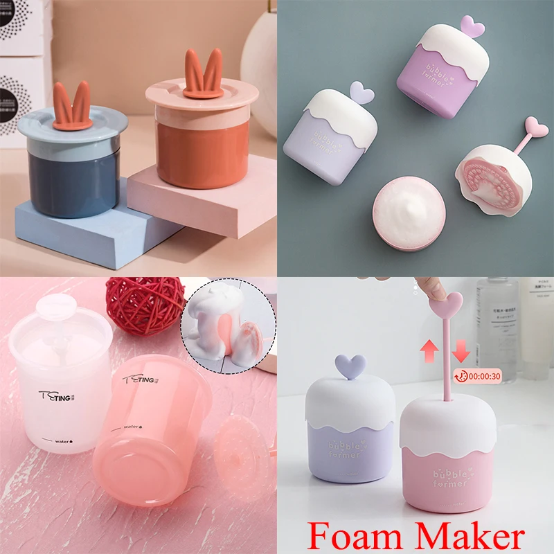 

Facial Cleanser Foam Maker Portable Foaming Clean Tool Simple Shower Bath Shampoo Bubble Maker for Face Clean Tool Reusable