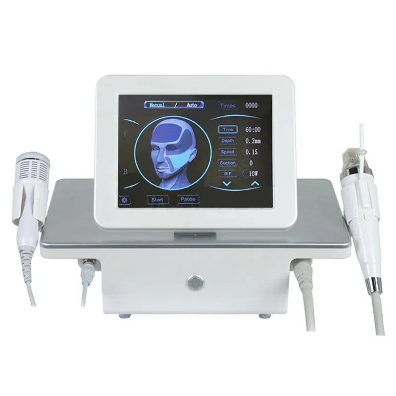 

2 In 1 Fractional RF Microneedling Machine With Ice Hammer Shrink Pores Acne Treatment Stretch Marks Remover Micro-needle Device