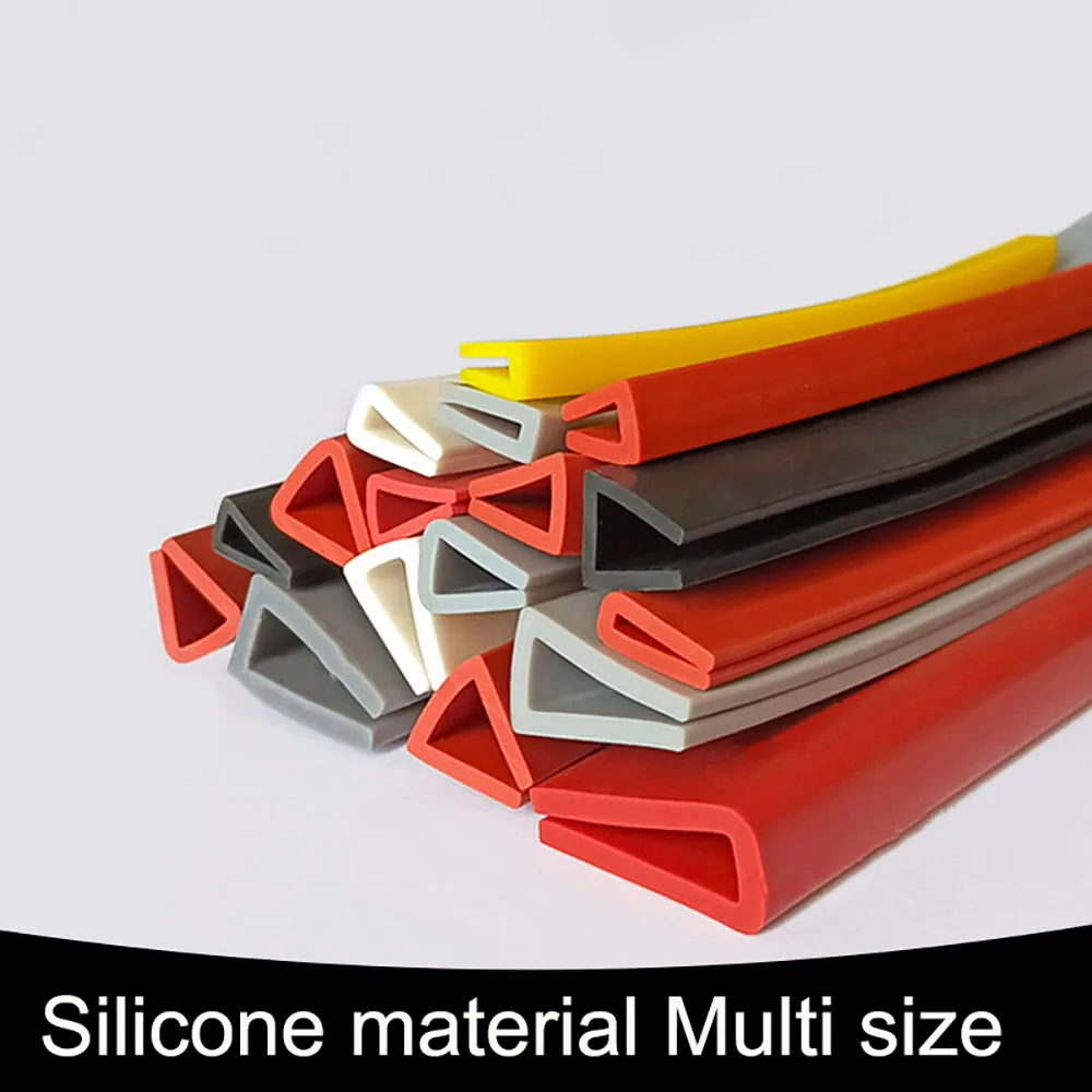 1/3/5 м силиконовая U-образная кромкооблицовочная лента многоцветная резиновая