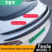 tey free shipping for tesla model 3 y car tail wing carbon fiber original surround modified accessories artifact durable parts