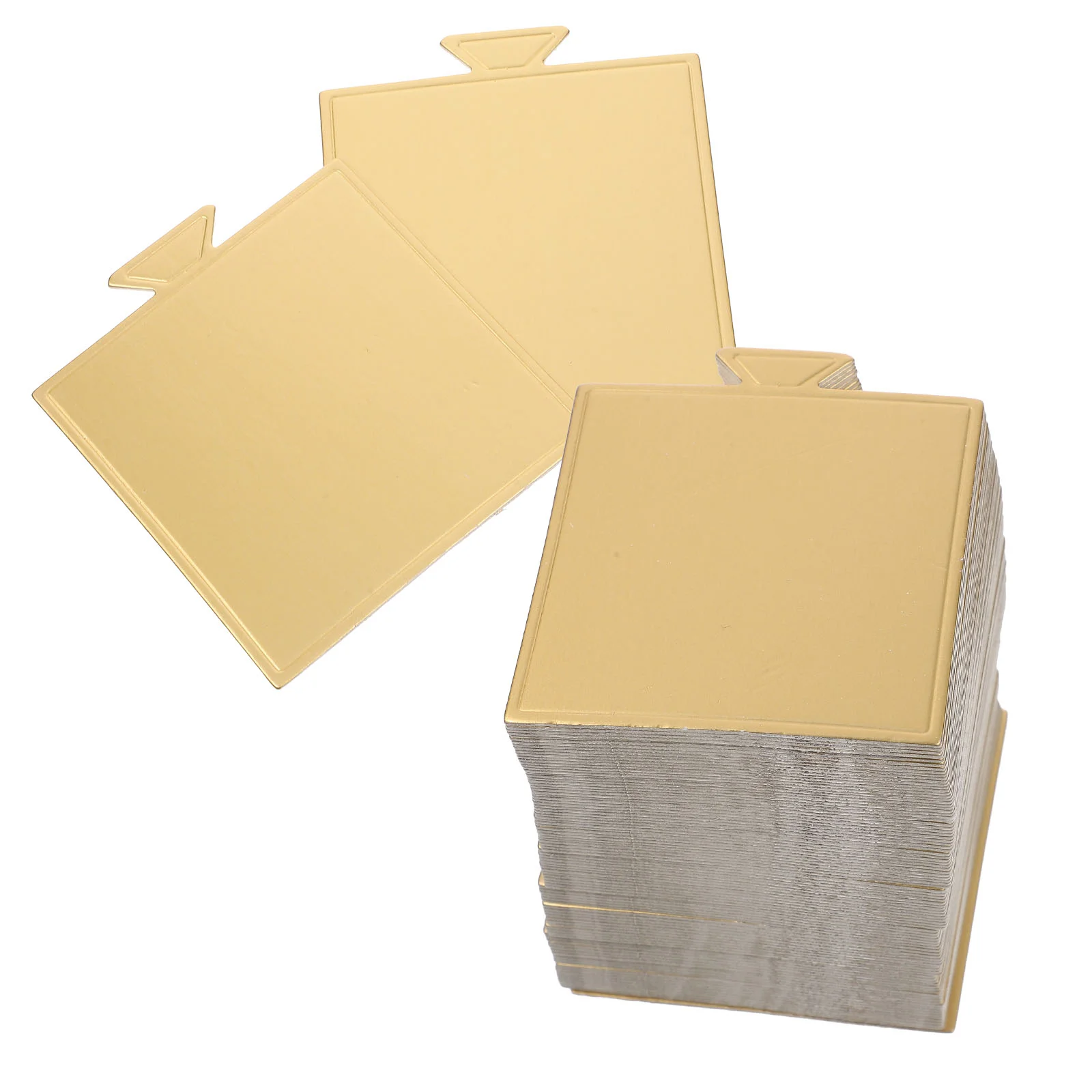 

100 Sheets Cake Base Cardboard Mousse Cupcake Display Tray Baseboard Trim Boards Dissert Plates Bottom Accessories Rounds