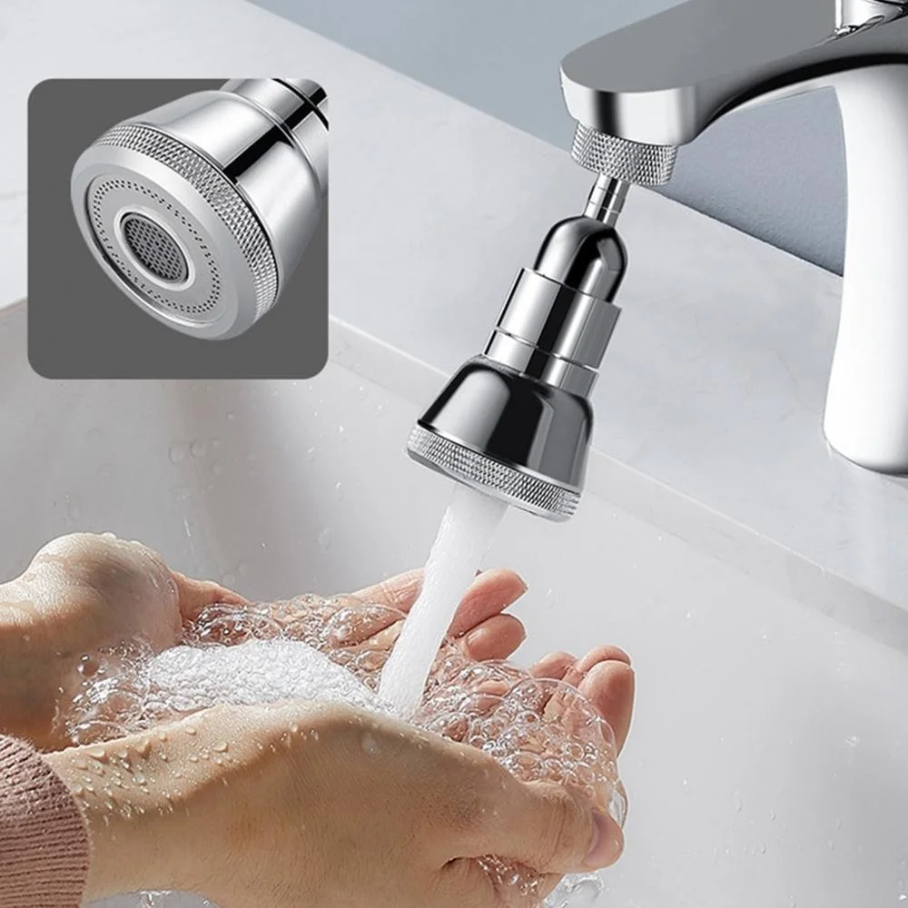 

360-degree Rotating Faucet Extender Splash-proof Head Water-saving Bubbler Booster Filter Universal Nozzle Kitchen Accessories