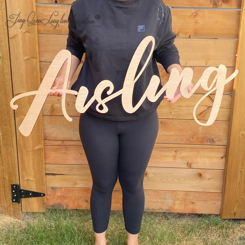 Деревянные буквы, буквы из необработанного дерева, буквы, домашний ...