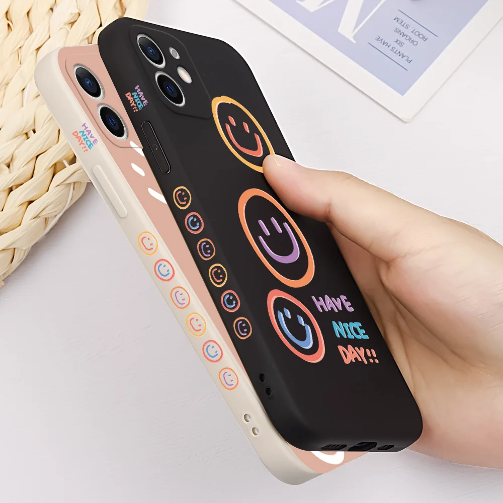 Чехол для телефона Huawei P50 P40 P30 P20 Pro чехол с боковым улыбкой P10 P9 Lite Защитная крышка