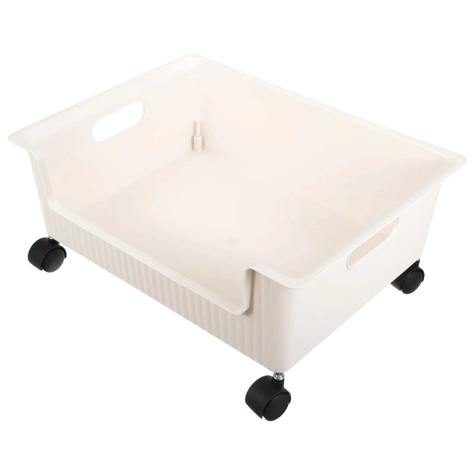 

Bookcase on Wheels Plastic Storage Box Bookshelf with Wheel Sundry Organizer