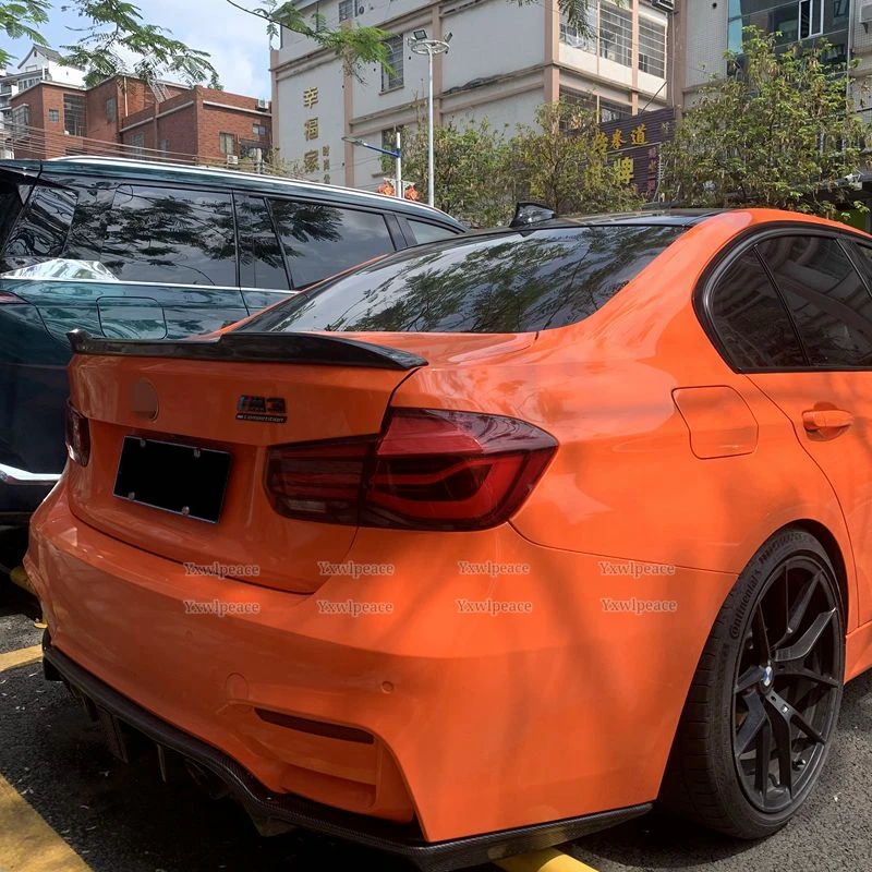 Задний спойлер из настоящего углеродного волокна для багажника BMW F30 3 серии седан